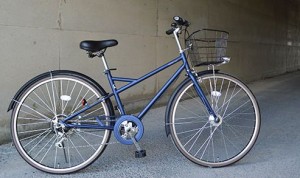 通学用の自転車